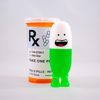 Prescription Plastic - White and Green