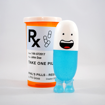 Prescription Plastic - White and Light Blue