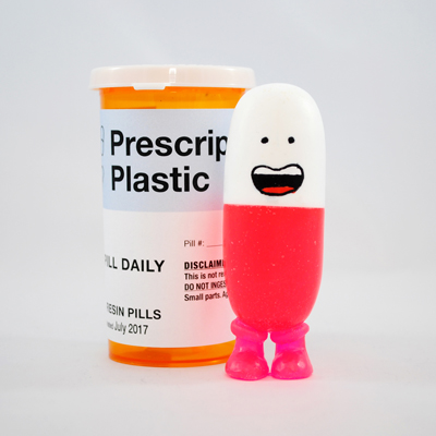 Prescription Plastic - White and Magenta