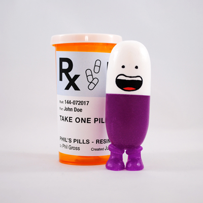 Prescription Plastic - White and Purple
